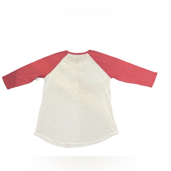 Disney Parks Women's Shirt "Vacation Mode" Cinderellas Castle Pink Raglan Tee - Picture 3 of 8